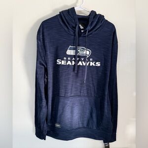 NWT NFL Seattle Seahawks Men’s Blue Hoodie Sweatshirt Size Large